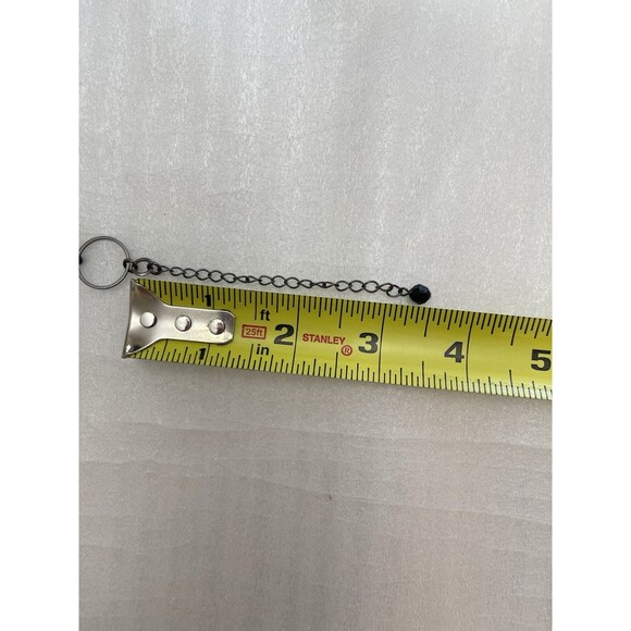 Lydell Bib Statement Necklace Black Faceted Beads Metal Rings Chunky Fashion - Picture 8 of 8